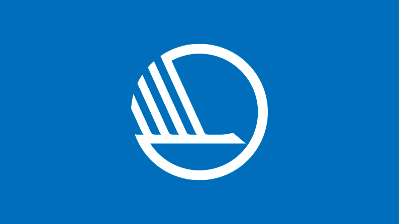 Nordiska rådets symbol: en stiliserad vit svan mot blå bakgrund.